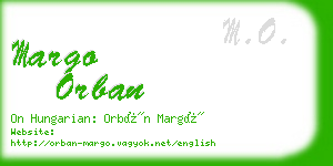 margo orban business card